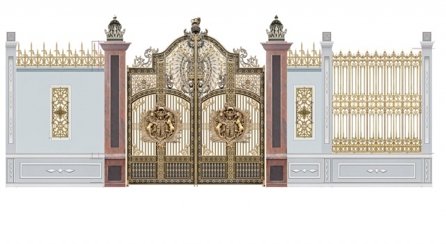 Thi công cổng biệt thự bằng cổng nhôm đúc tại Lê Chân Hải Phòng